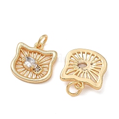 Breloques en laiton et zircon cubique transparent Shegrace&nbsp;XGRQ4G781-693G
