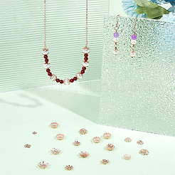 60 шт. 10 стиля колпачков для бусин из нержавеющей стали 304 STAS-UN0043-31