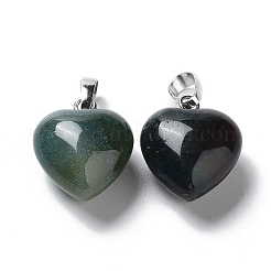 Природные моховой агат подвески G-I311-A08