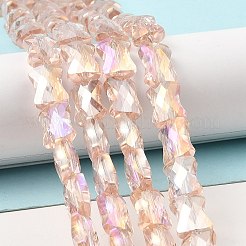 Ab цветные прозрачные стеклянные бусины пряди&nbsp;EGLA-P051-06A-A02