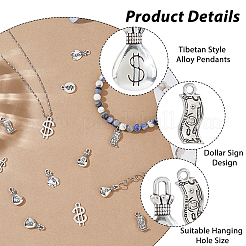 96шт 6 стиля подвески из сплава в тибетском стиле&nbsp;FIND-HS0001-75