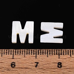 Natürliche Süßwasser-Muschel-Buchstabenanhänger&nbsp;BSHE-ZX007-02M