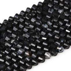 Натуральные полосатые агатовые бусы&nbsp;G-P611-C10-01