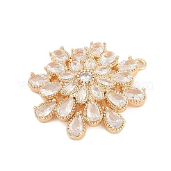 Кубический цирконий из латуни со стеклянными подвесками&nbsp;KK-Q026-16G