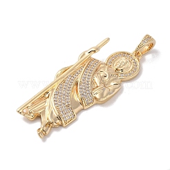 Латунные подвески с фианитами&nbsp;KK-Z050-03G-04