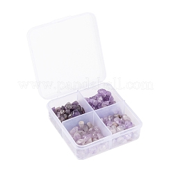 60g 4 Stil natürliche gemischte Edelstein-Chip-Perlen&nbsp;G-FS0001-43