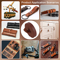 2.5 м односторонние ленты из искусственной кожи личи SRIB-WH0011-269A