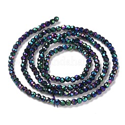 Стеклянные бусины с гальваническим покрытием &nbsp;LS-GLAA-H021-01A-FP11