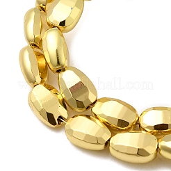 Стеклянные бусины с гальваническим покрытием &nbsp;EGLA-F166-12