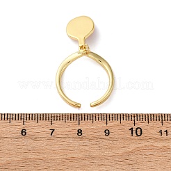 Латунные эмалевые открытые манжеты для женщин RJEW-U057-27G