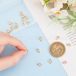 20 шт. звенья из латуни с прозрачным кубическим цирконием&nbsp;KK-GO0001-93