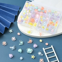 Прозрачные акриловые бусины TACR-YW0001-78