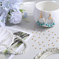 50 шт. латунные бусины с покрытием стойки&nbsp;KK-SC0005-14