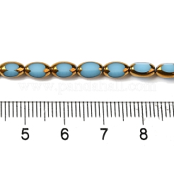 Стеклянные бусины с гальваническим покрытием  EGLA-P061-02A-10