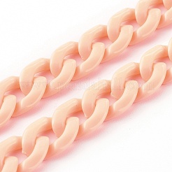 Персонализированные ожерелья-цепочки из акрила&nbsp;NJEW-JN03515-04