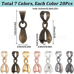 140 шт. двухцветные литые скобы для колки льда для изготовления подвесок FIND-SC0010-38A