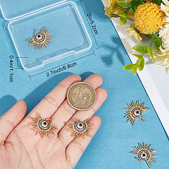 6шт латунные подвески из кубического циркония KK-BBC0009-56