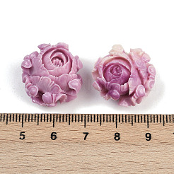 Резные бусины из синтетического коралла&nbsp;X1-SHEL-D001-01C