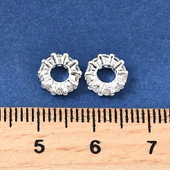 Латунные микропаве из прозрачного кубического циркония KK-K300-02C-S