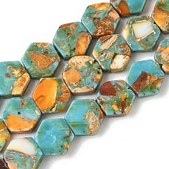 Окрашенные синтетические нити из имперской яшмы G-D337-10mm-A02