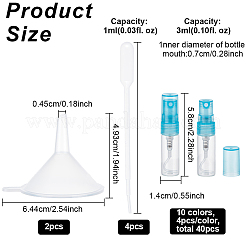 Наборы прозрачных стеклянных бутылок-распылителей&nbsp;DIY-BC0006-28C
