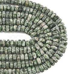Natürliche grüne Fleck Jaspis Perlen Stränge&nbsp;G-L654-I13-01