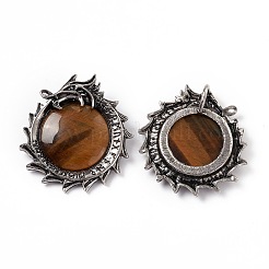 Природных тигровый глаз подвески&nbsp;G-G983-01AS-04