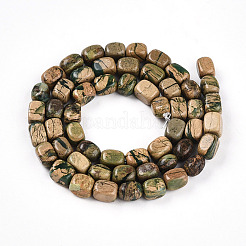 Нити бусин из натурального камня вердит&nbsp;G-N346-04A-06