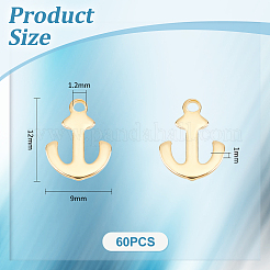 60 шт. подвески из нержавеющей стали 201&nbsp;STAS-UN0059-10