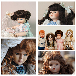 Pp волосы кукольный парик волосы&nbsp;DIY-WH0349-395A-01