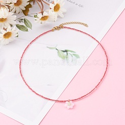 Стеклянные бусины кулон ожерелья&nbsp;NJEW-JN03338-03