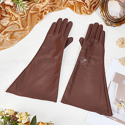 1 paire de gants longs en cuir PU à doigts entiers&nbsp;AJEW-CL0005-12A