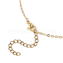 Кулон в форме сердца из прозрачного стекла ABS NJEW-JN05641