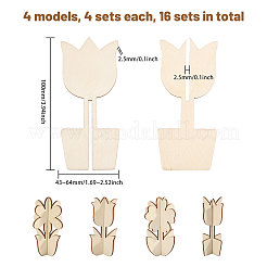 Незаконченные пустые деревянные украшения&nbsp;LS-WOOD-WH0048-20G