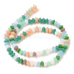 Стеклянные бусины с гальваническим покрытием  EGLA-C007-03