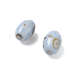 60 шт. 10 г стеклянные бусины Пикассо с краской для запекания&nbsp;GLAA-V001-06D