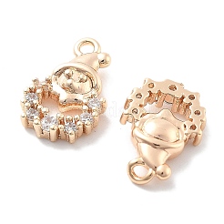 Подвески из прозрачного кубического циркония с микропейвом KK-M102-03G