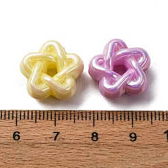 Светящиеся и УФ-покрытые непрозрачные акриловые бусины OACR-G052-09