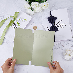 2 Stück Hochzeitsgelübdekarten aus Papier in 2 Farben&nbsp;AJEW-GF0012-71