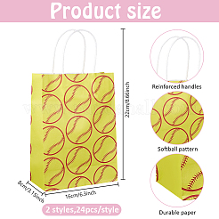 48 шт. 2 стили бумажных сумок для хранения&nbsp;ABAG-DR0001-06