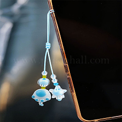 1 шт смола с нейлоновым шнуром мобильные аксессуары украшения&nbsp;HJEW-LP0002-13B