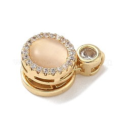 Вращающиеся латунные подвески с микропаве из кубических цирконий KK-K305-17G