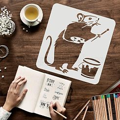 Большие пластиковые многоразовые шаблоны трафаретов для рисования DIY-WH0172-616