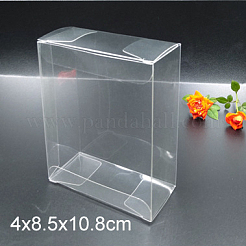 Transparente PVC-Box Süßigkeiten behandeln Geschenkbox&nbsp;CON-WH0074-10A