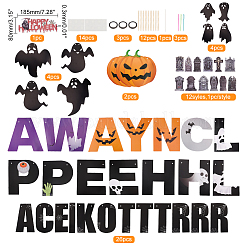 Хэллоуин украшения бумажный флаг баннеры DIY-WH0453-12B