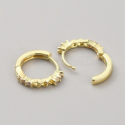 Серьги-кольца в форме цепочек из прозрачного кубического циркония&nbsp;EJEW-WH0004-41