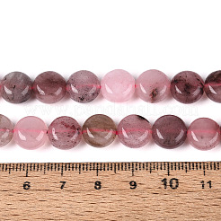 染め加工天然石ホワイトジェイドビーズ連売り  フラットラウンド  ライトコーラル  9.5~10.5x5.5~6mm  穴：0.8~1mm  約38~40個/連  15.16~15.55''（38.5~39.5センチメートル）&nbsp;G-T143-16L