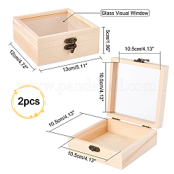 Scatola di legno&nbsp;CON-WH0080-17B