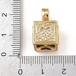 Латунные микро проложить кубического циркония подвески KK-F919-10G