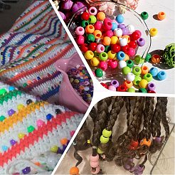 200 шт. Непрозрачные акриловые бусины SACR-SP0001-35B